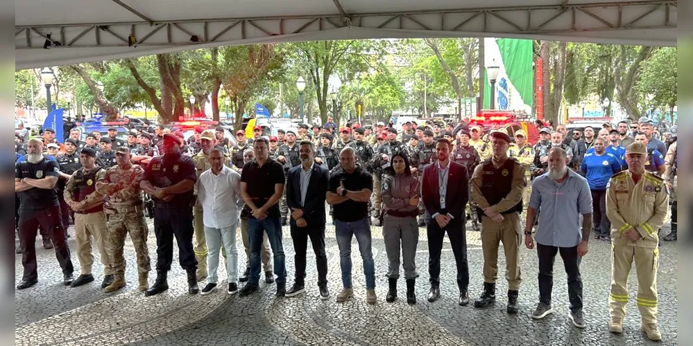 Autoridades se reuniram durante a Operação Sinergia III em Ponta Grossa