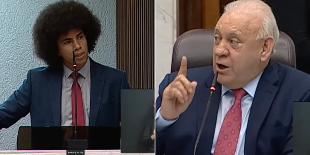 Renato Freitas (PT) e Ademar Traiano (PSD) discutiram no plenário da ALEP