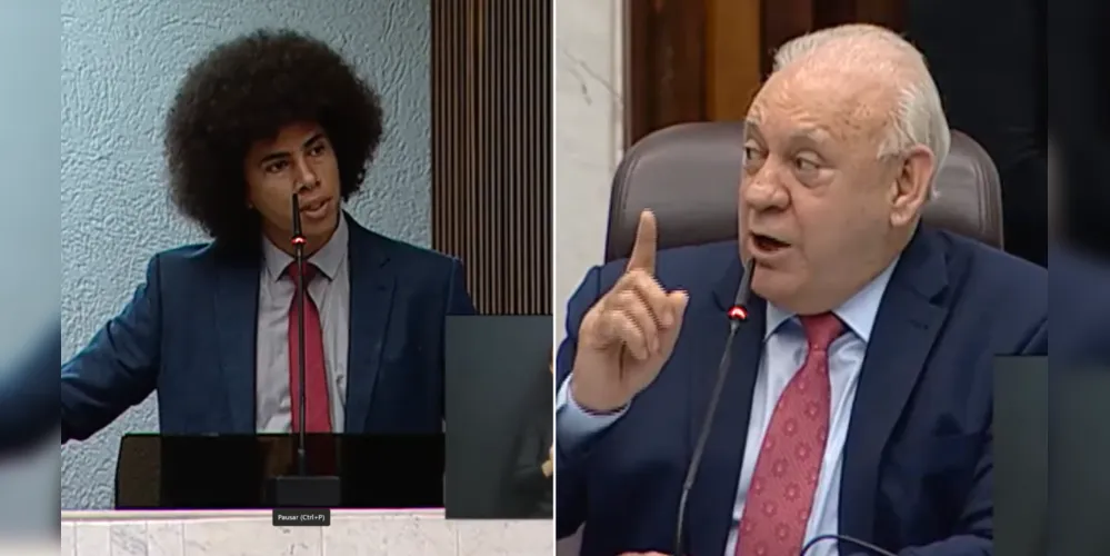 Renato Freitas (PT) e Ademar Traiano (PSD) discutiram no plenário da ALEP