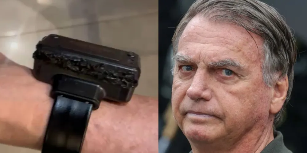 Bolsonaro foi detido após adulterar a tornozeleira eletrônica.