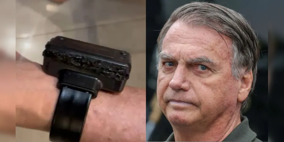 Bolsonaro foi detido após adulterar a tornozeleira eletrônica.