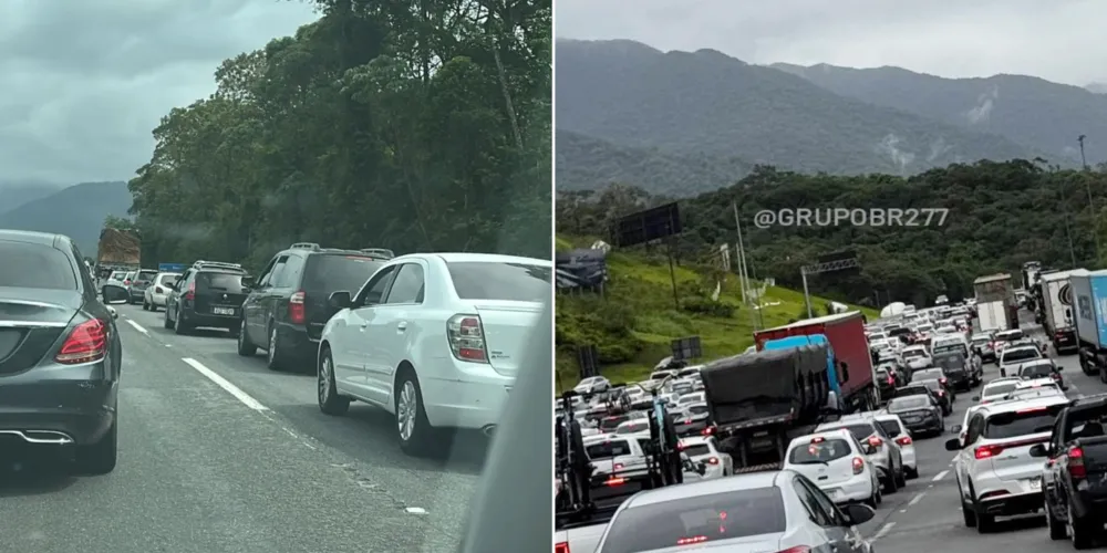 Lentidão no retorno do feriado gera reclamações de motoristas nas redes sociais