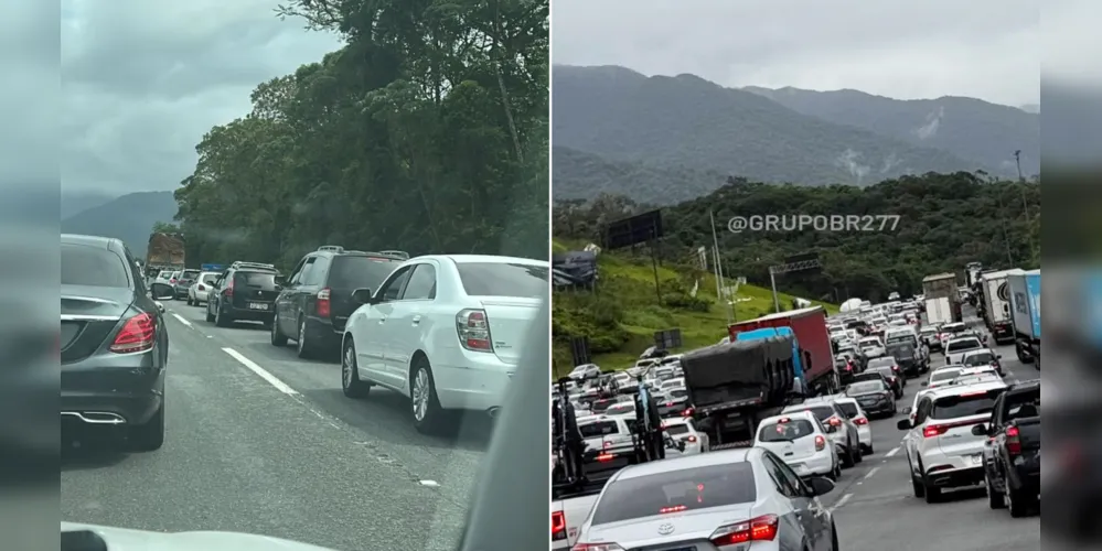 Lentidão no retorno do feriado gera reclamações de motoristas nas redes sociais