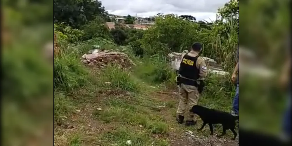 Corpo foi encontrado em uma área de mata, próximo a um córrego