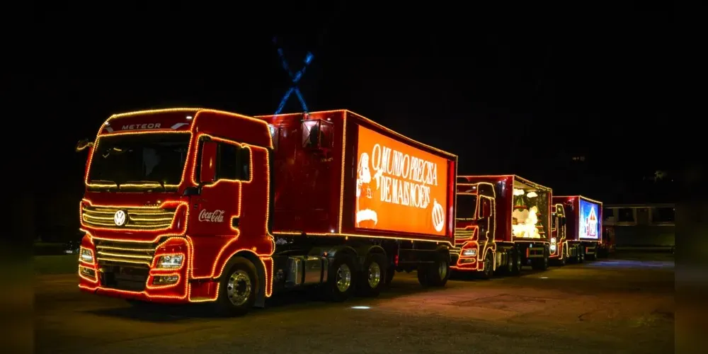 Caravana foi realizada pelos caminhões Volkswagen