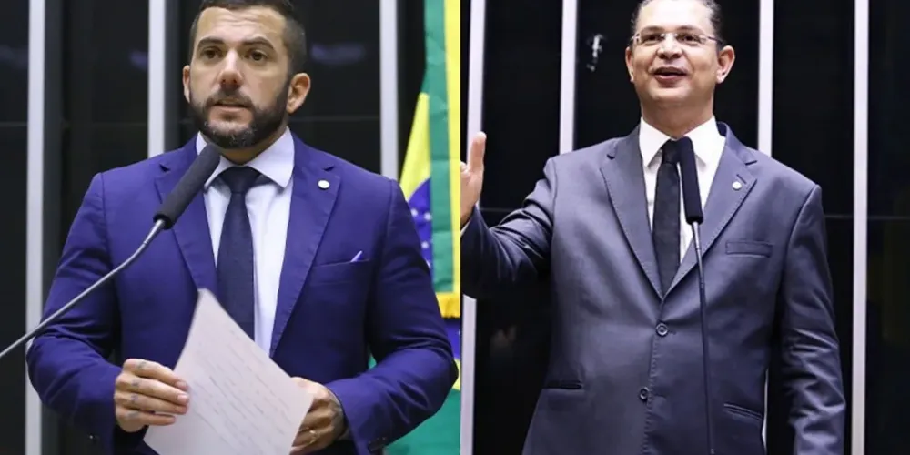 Deputados Carlos Jordy (PL) e Sóstenes Cavalcante (PL), respectivamente