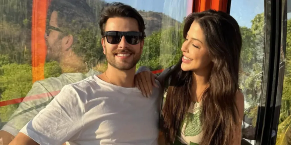 Casal de ex-BBB Laís Caldas e Gustavo Machado anunciaram gravidez, atribuindo a falha ao tratamento com Mounjaro