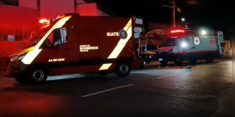 O acidente mobilizou equipes de socorro