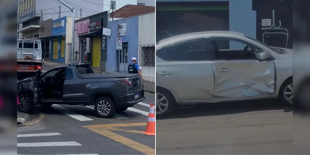 Acidente ocorreu no cruzamento da rua Visconde de Nacar, com a rua do Rosário