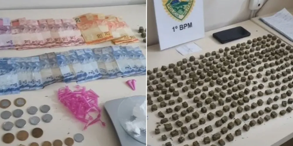 Materiais apreendidos foram encaminhados à Delegacia de Polícia Civil