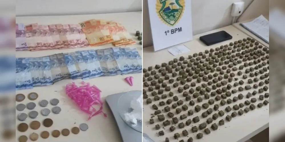 Materiais apreendidos foram encaminhados à Delegacia de Polícia Civil