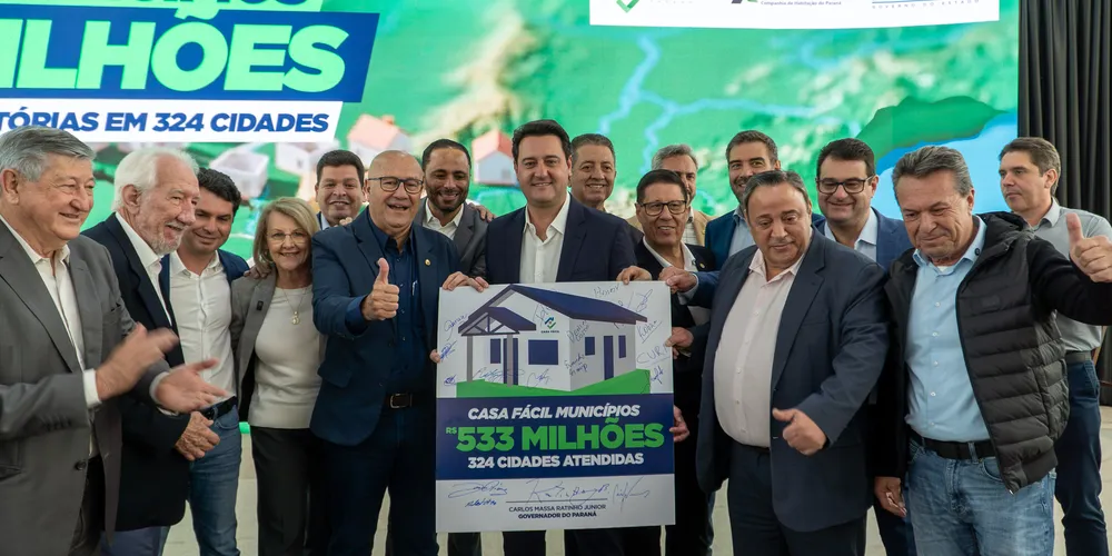 Ratinho Junior anunciou os investimentos nesta segunda-feira (10), em evento no Palácio Iguaçu