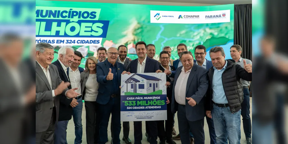 Ratinho Junior anunciou os investimentos nesta segunda-feira (10), em evento no Palácio Iguaçu