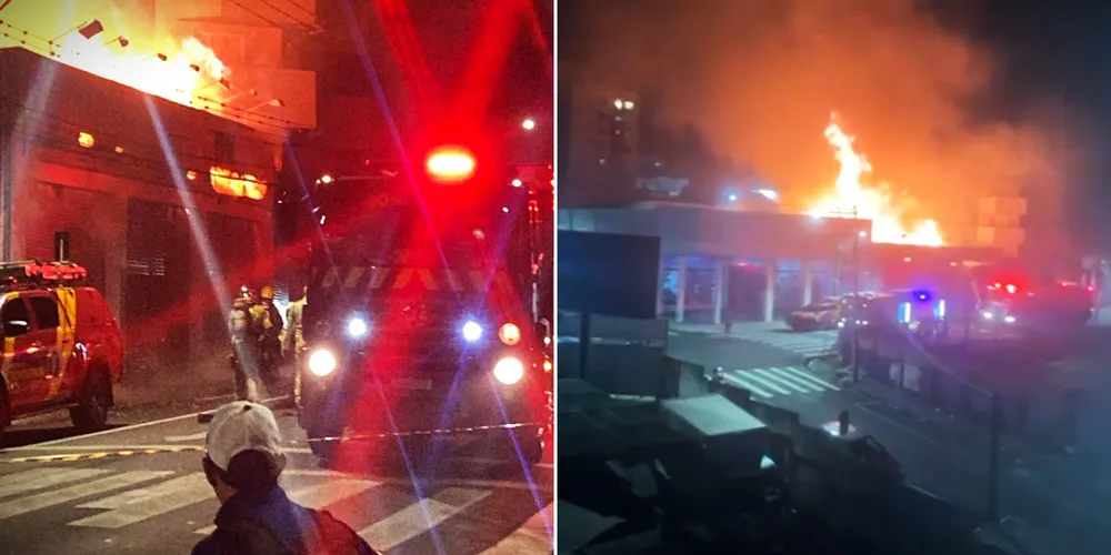 Várias equipes de socorro foram acionadas para a ocorrência