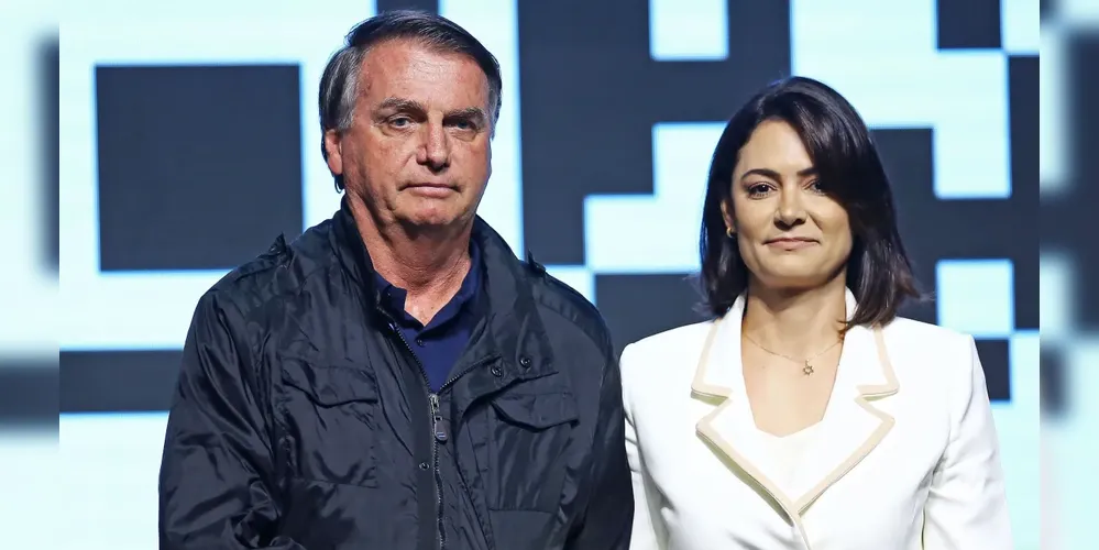 Jair Bolsonaro e Michelle Bolsonaro