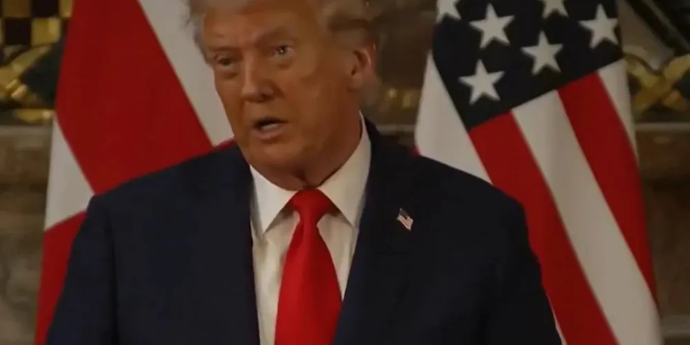 Fala ocorreu em declaração oficial de Donald Trump durante o último domingo (2)