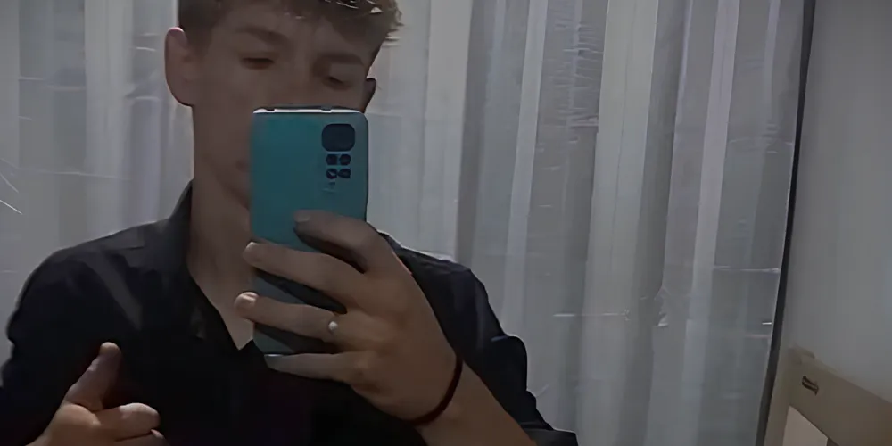 Daniel Nebesnik voltava do trabalho, na hora do acidente