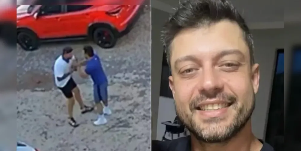 David Schmidt Prado (à direita.) foi atingido por pelo menos cinco golpes de faca