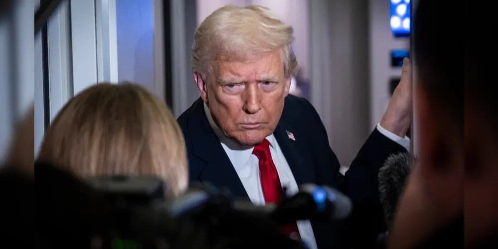 Presidente dos Estados Unidos, Donald Trump, xinga jornalistas