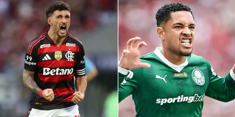 Giorgian de Arrascaeta e Vitor Roque