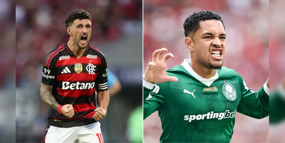 Giorgian de Arrascaeta e Vitor Roque