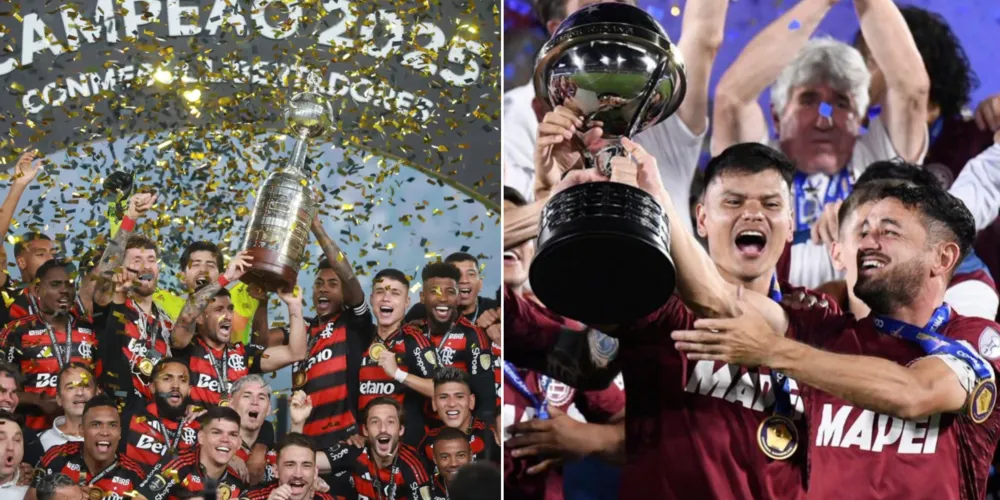 Flamengo e Lanús venceram as competições jogando contra o time brasileiro na final