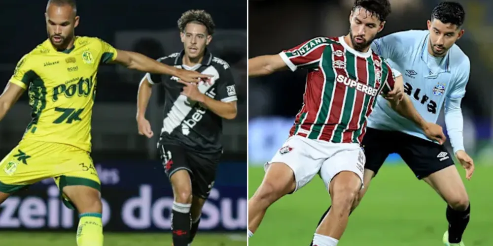Vasco x Mirassol e Grêmio x Fluminense jogam nesta terça-feira (2)