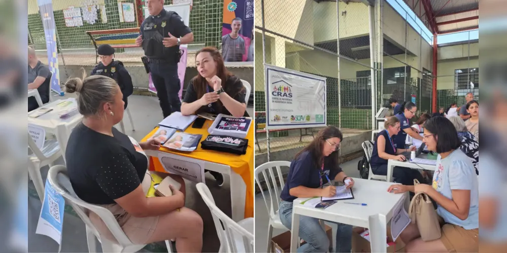 A última ação do ano foi realizada nas dependências da Escola Municipal Doutor Edgar Sponholz