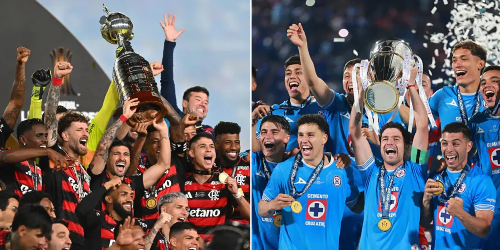 Flamengo e Cruz Azul foram campeões continentais em 2025