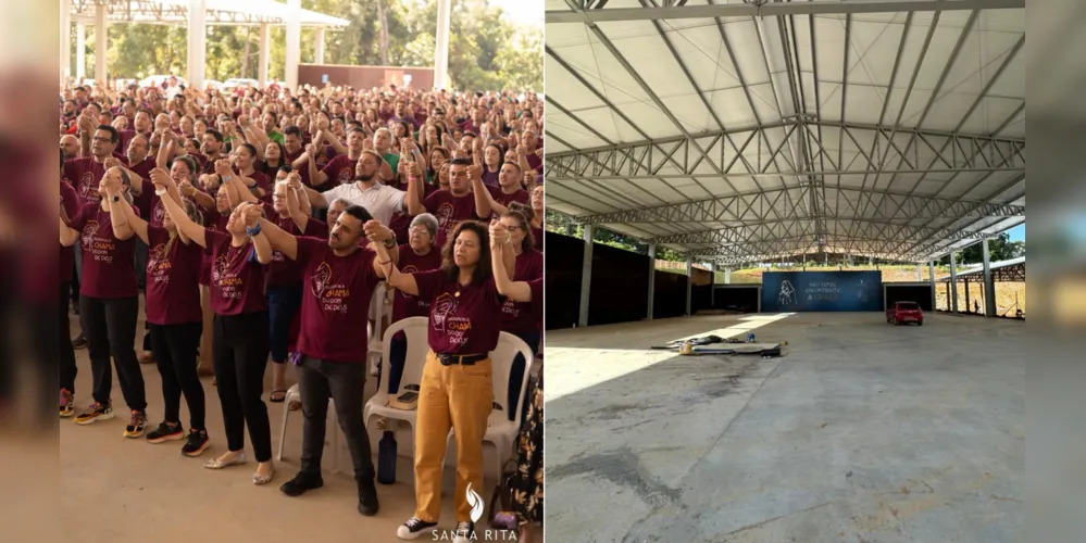 Fiéis se reuniram para o evento da 'Reciclagem Paroquial' no novo centro de evangelização