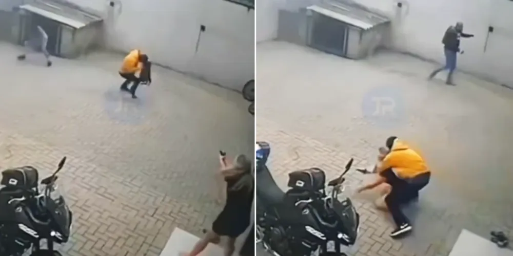 A mulher efetuou disparos para afastar os assaltantes e chegou a entrar em luta corporal com um deles