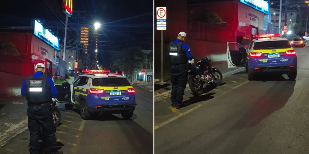 A motocicleta foi liberada posteriormente a um condutor devidamente habilitado