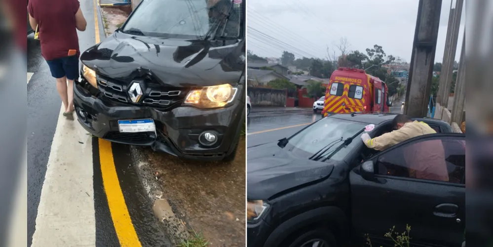 Motorista do Kwid Preto foi encaminhada ao UPA Santa Paula