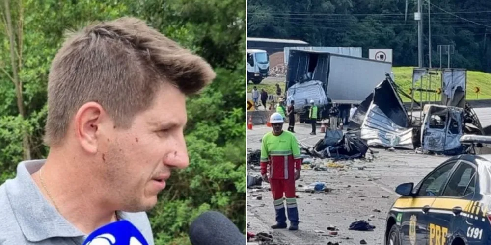 Luciano Voyvoda, motorista de van de Prudentópolis, envolvida em grave acidente