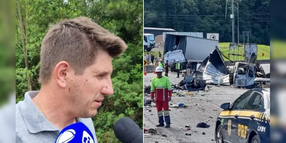 Luciano Voyvoda, motorista de van de Prudentópolis, envolvida em grave acidente