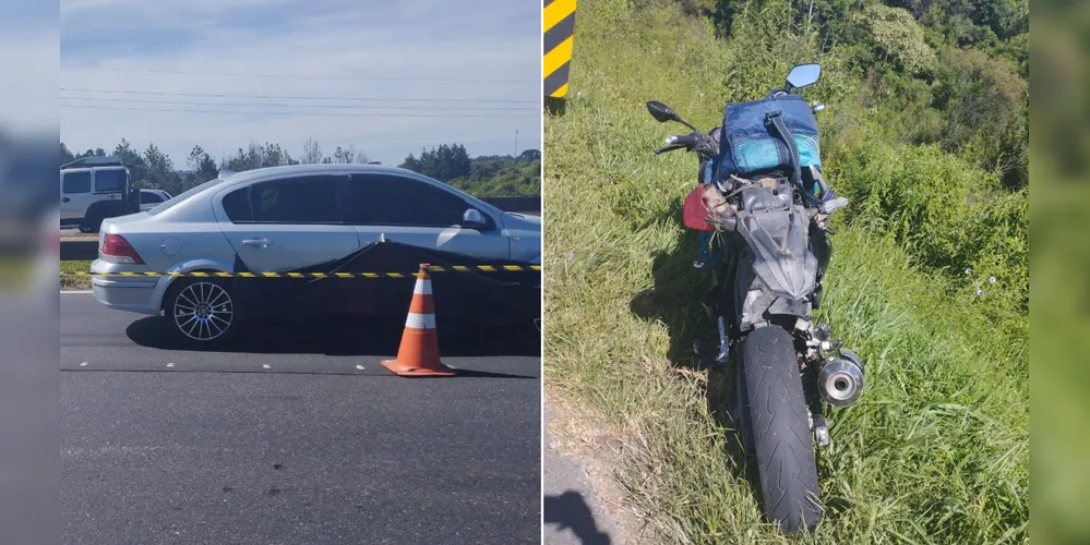 Motociclista morreu ainda no local