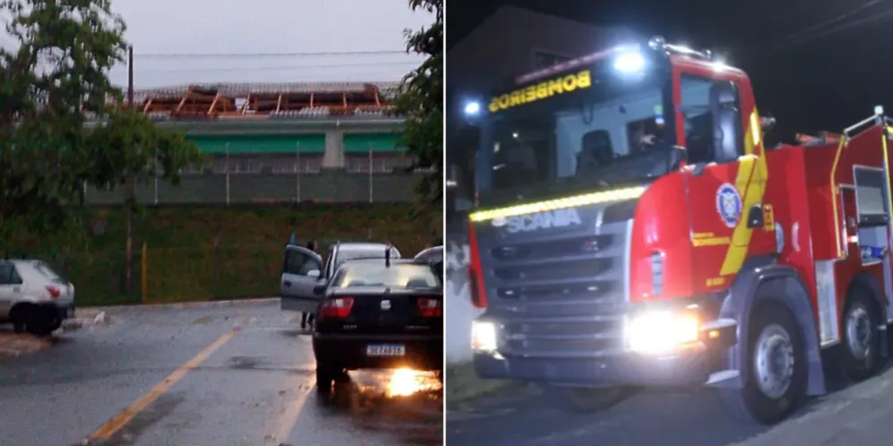 Imóveis foram afetados e o Corpo de Bombeiros foi acionado