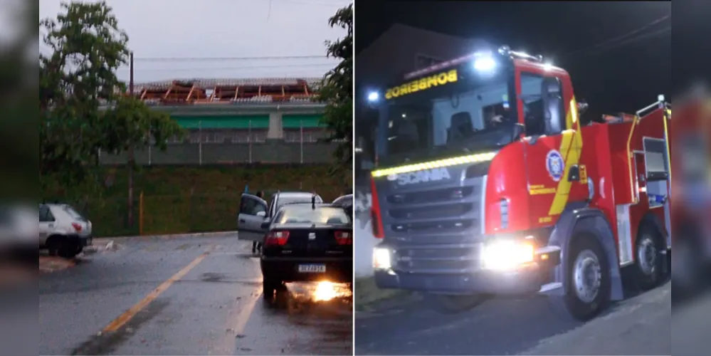 Imóveis foram afetados e o Corpo de Bombeiros foi acionado