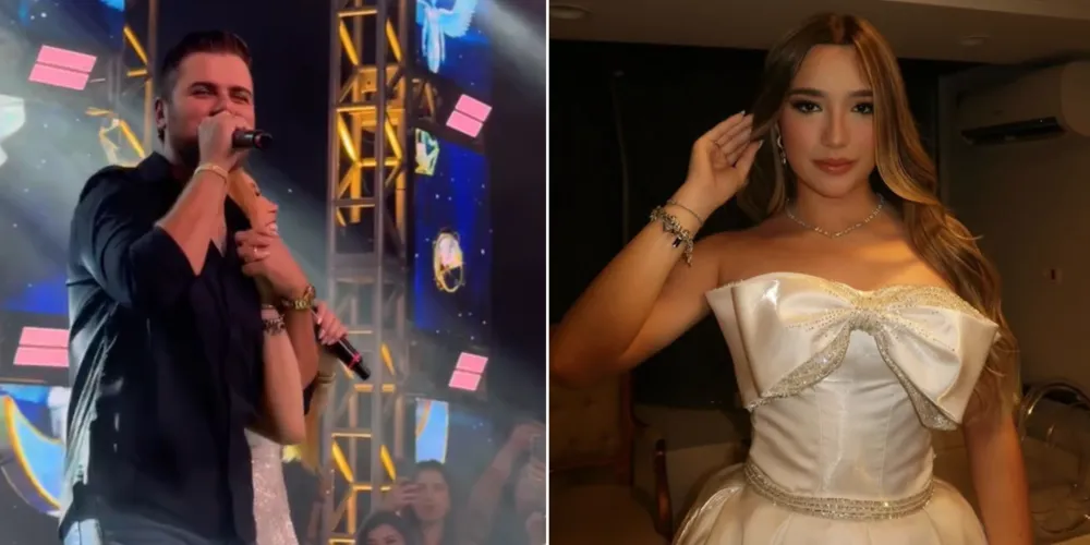 Jhennifer Lopes, da dupla Jhennifer & Thiago, comemorou o aniversário de 16 anos em São José dos Pinhais