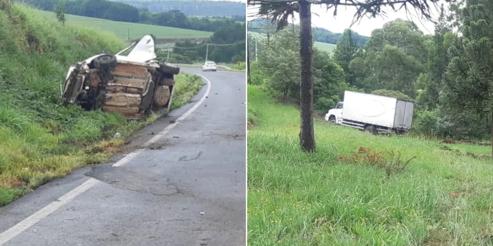 Eles foram vítimas de um capotamento seguido de atropelamento