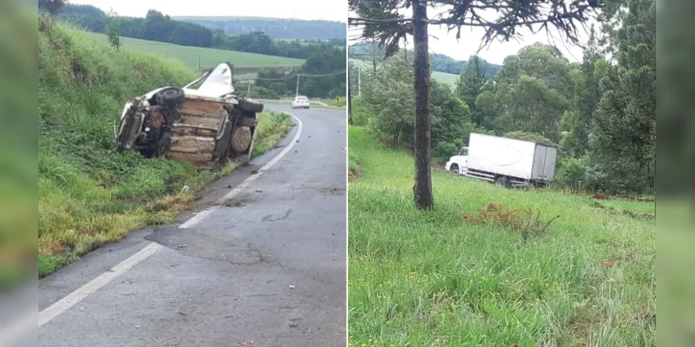 Eles foram vítimas de um capotamento seguido de atropelamento