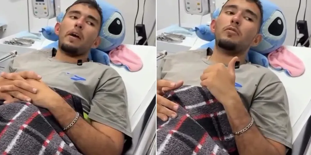 Roberto foi levado ao Hospital Municipal de Antonina