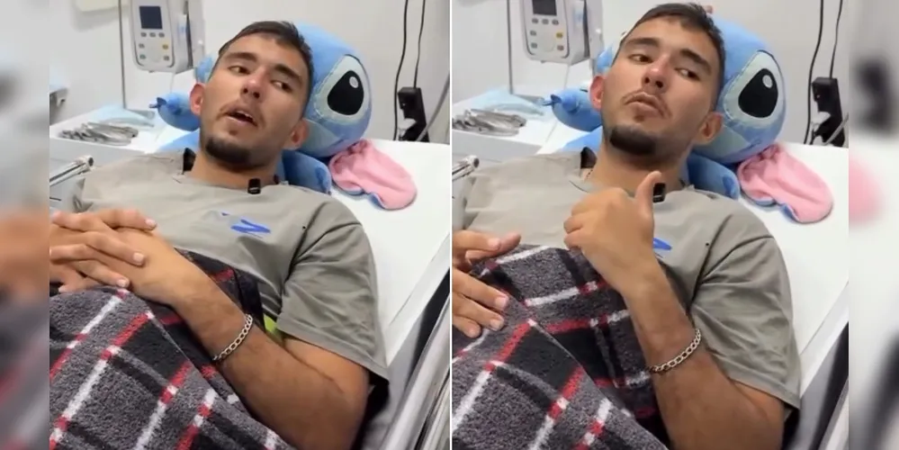 Roberto foi levado ao Hospital Municipal de Antonina