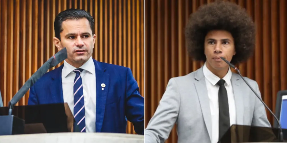 Marcio Pacheco (à esquerda) e Renato Freitas (à direita)