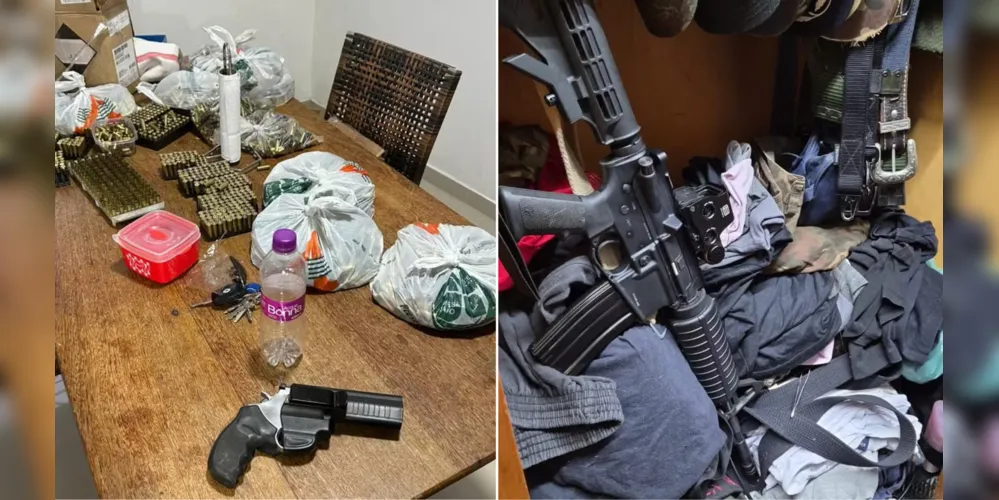 Objetos interceptados pela Polícia Civil durante operação