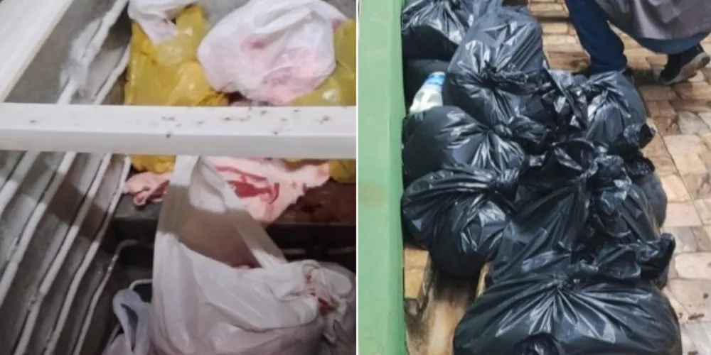 A carne era armazenada e comercializada de forma irregular