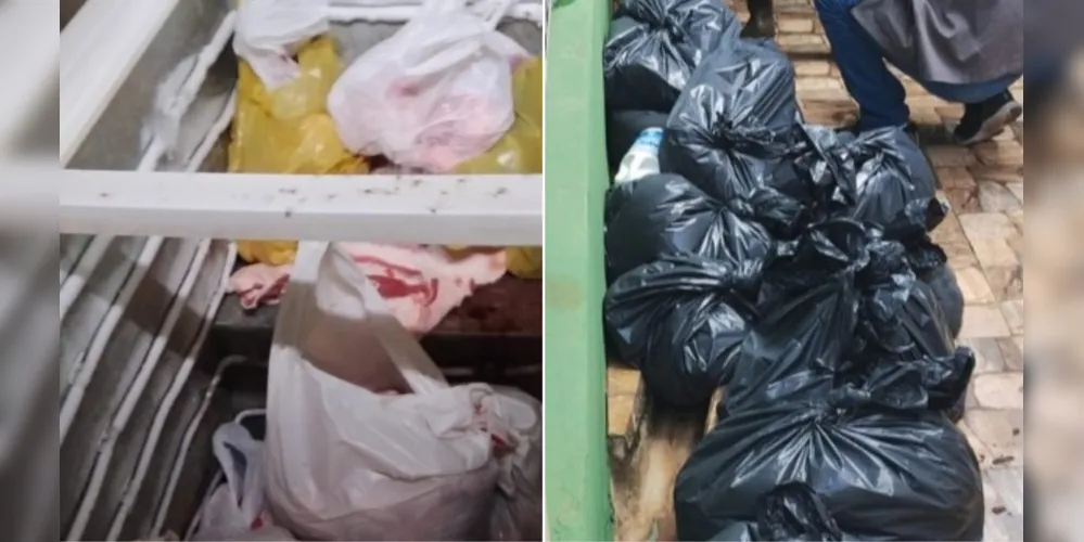 A carne era armazenada e comercializada de forma irregular