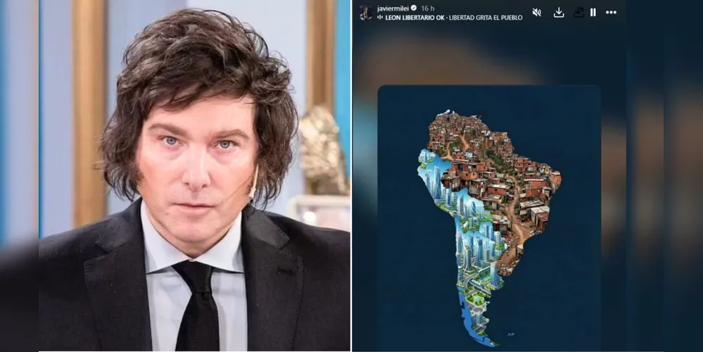 Publicação de Millei no Instagram foi considerada polêmica