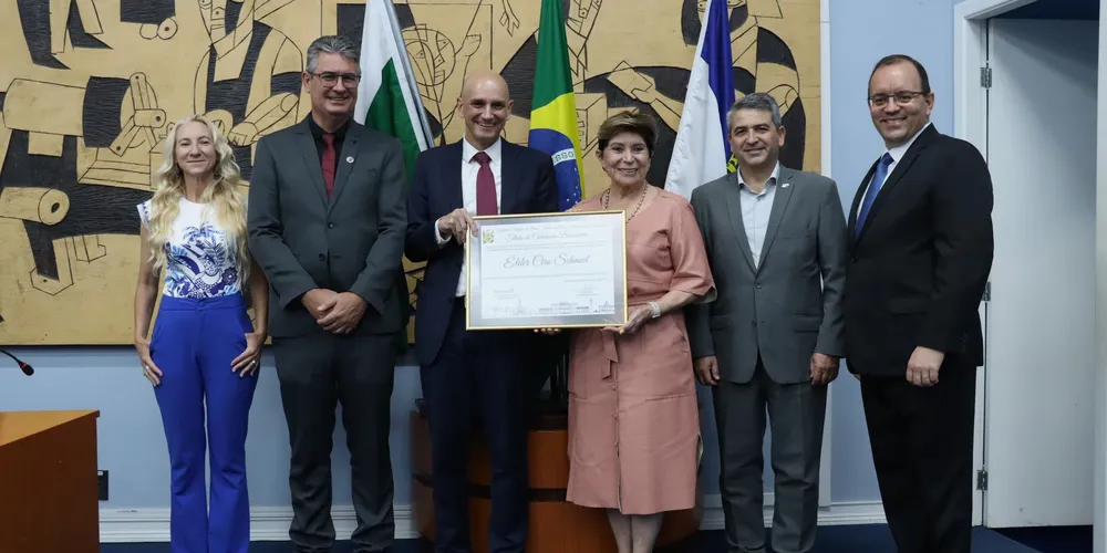 Élder Ciro Schmeil foi homenageado por indicação de Julio Küller (MDB)