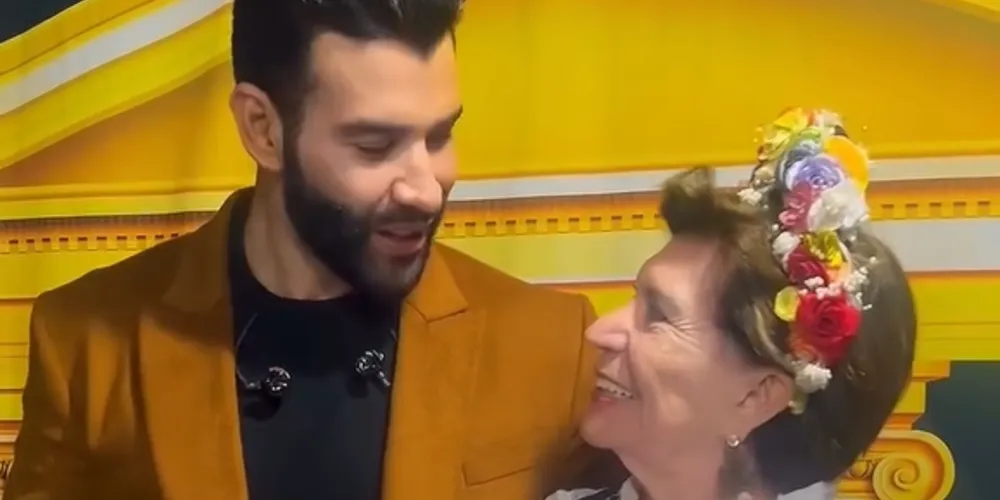 Elizabeth Schmidt e Gusttavo Lima dialogaram antes do início do show